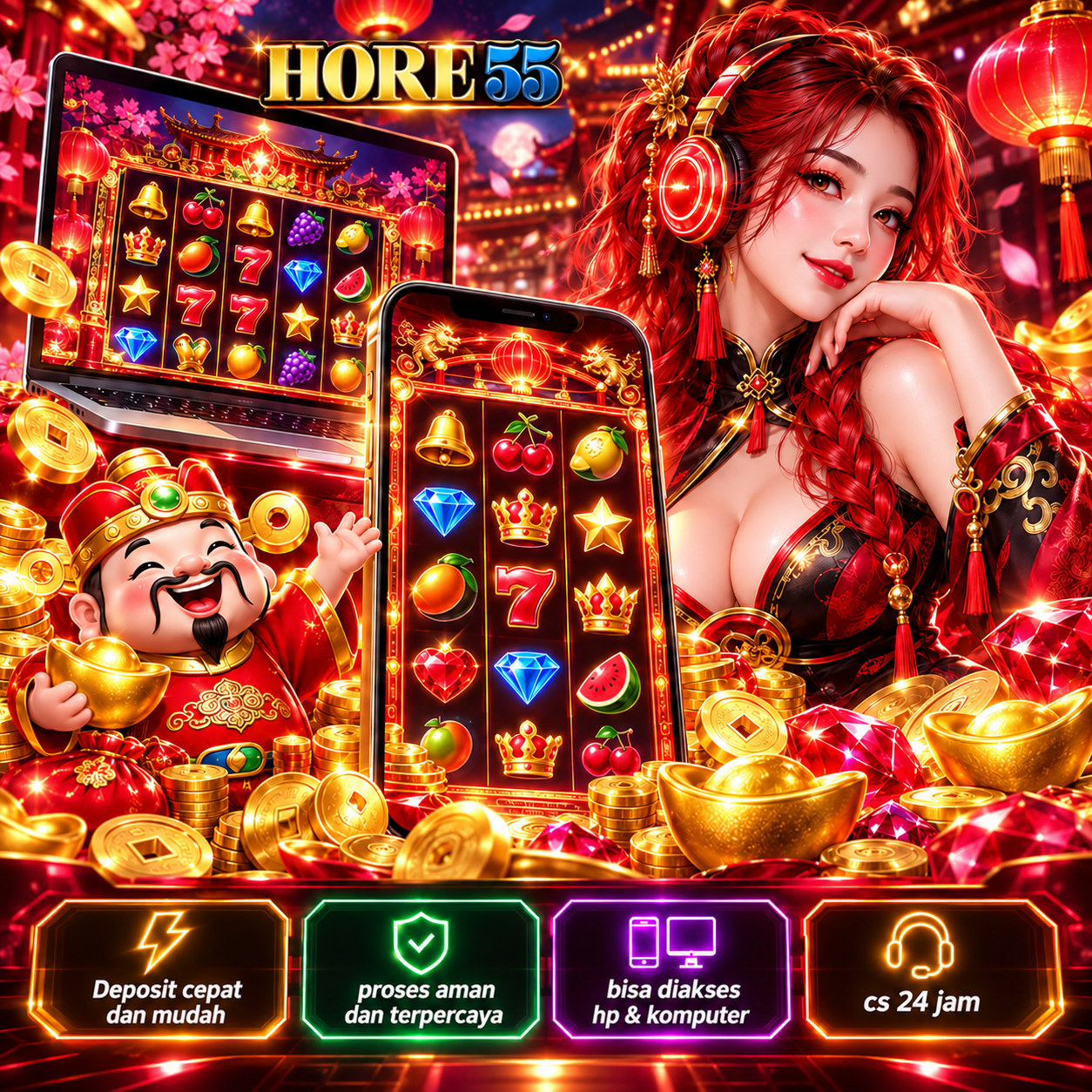 Sorotan game HORE55